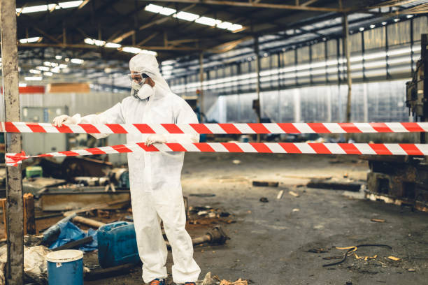 Professional Infectious Disease Decontamination technician working in Pacific Palisades, CA